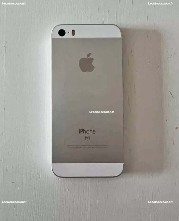 iPhone SE 2016 silver avec boîte et accessoires