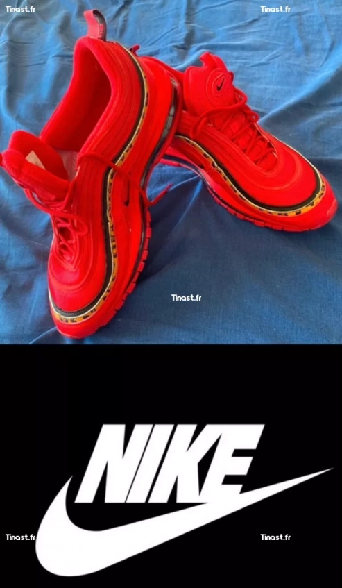 Nike Air max 97 - rouge - léopard - taille 44