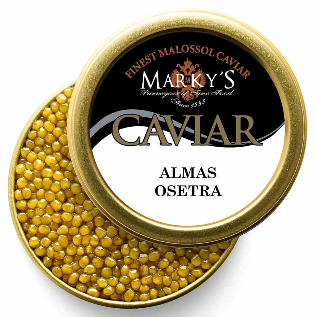 Le caviar Beluga impérial ou Almas
