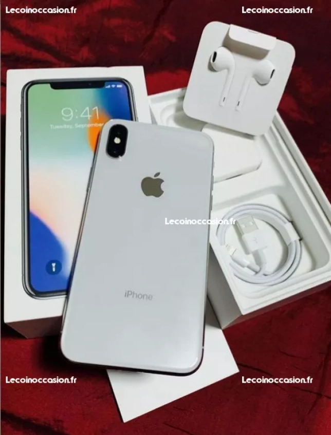 Iphone X blanc ACCESSOIRES + GARANTIE