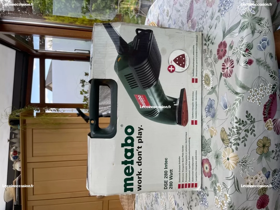 Vends ponceuse 280 intec metabo comme neuve
