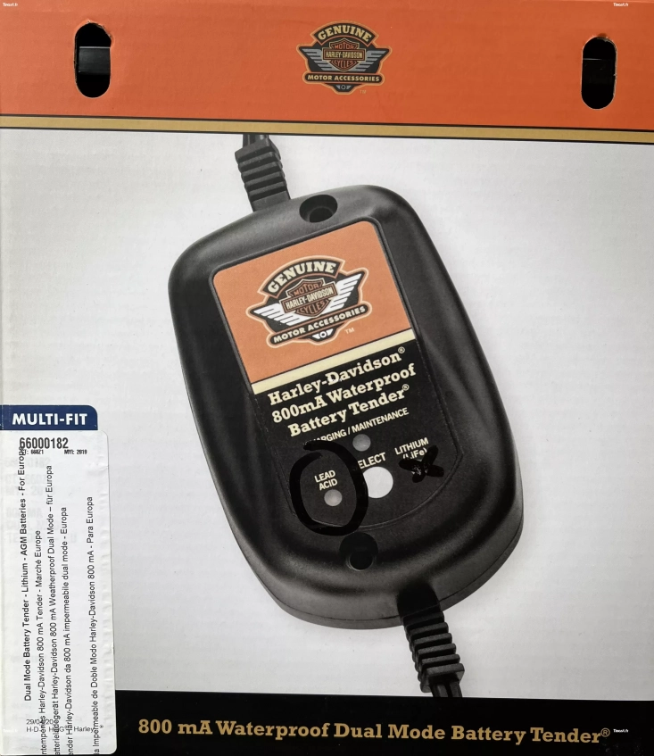 Chargeur de batterie étanche 800 MA pour batterie 12 V HARLEY