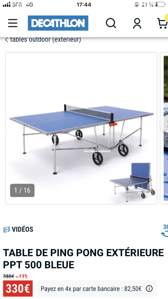 Table de Ping Pong