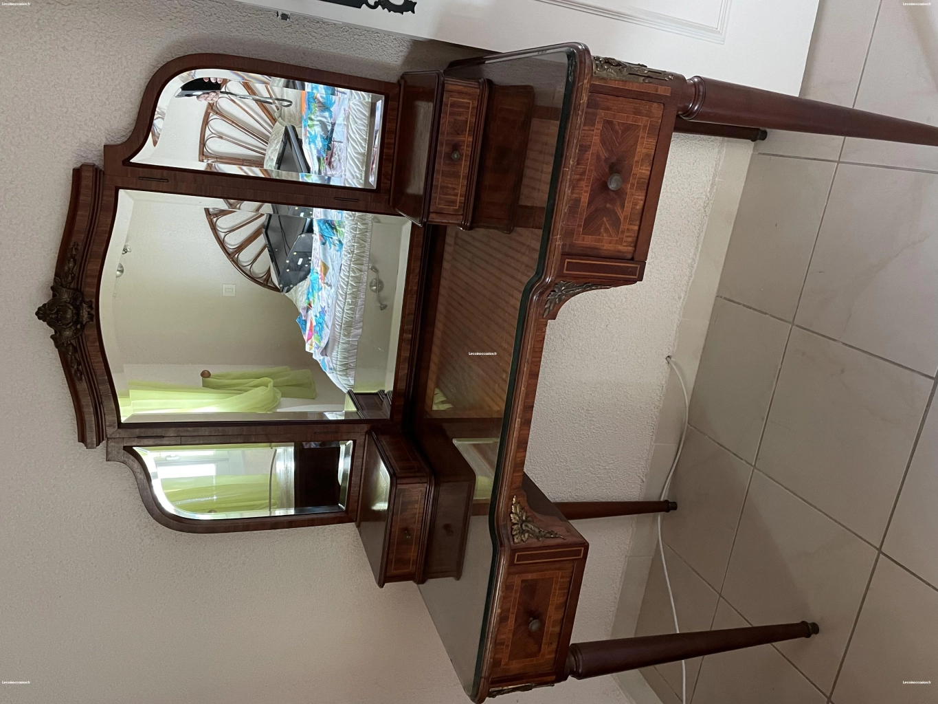Coiffeuse ancienne pendule ancienne