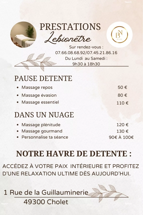 Massage relaxant