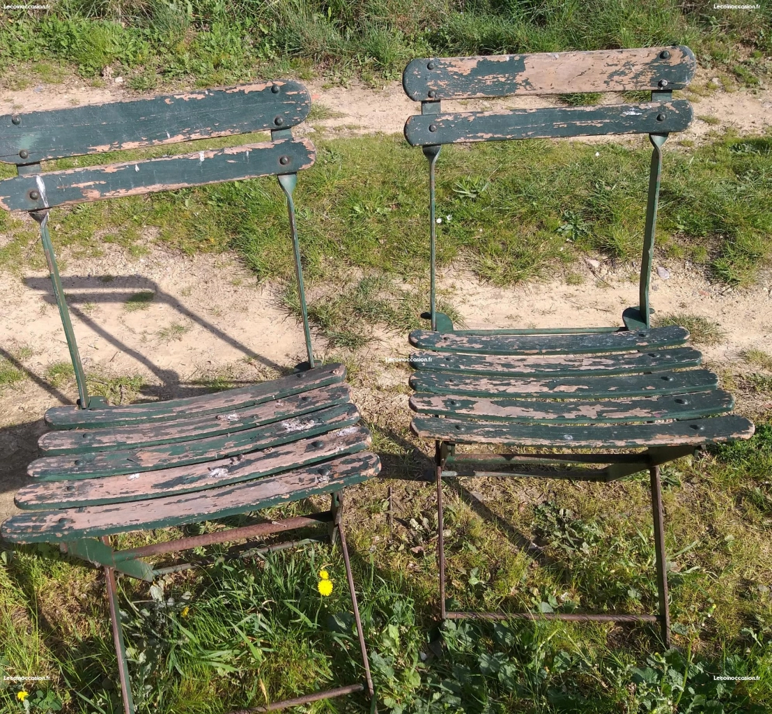 Chaises de jardin anciennes
