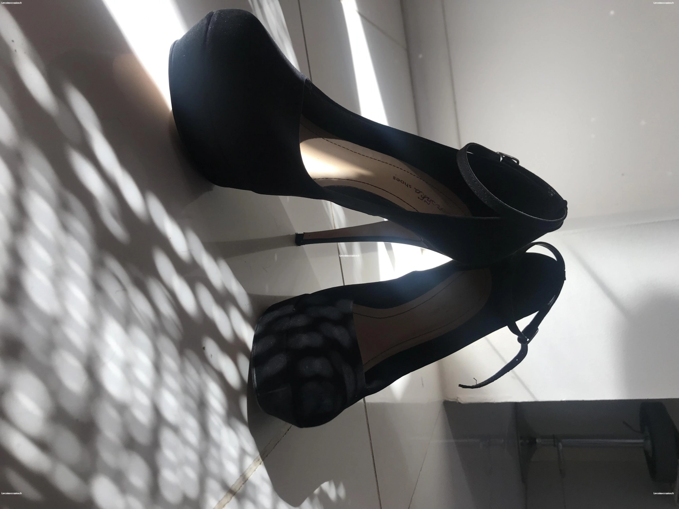 Chaussures noires talon 8cm