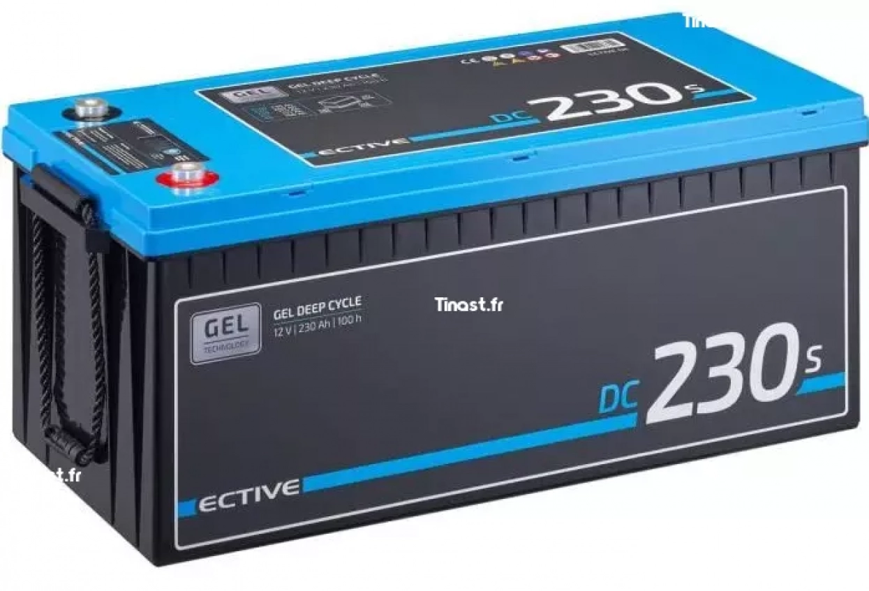 4 Batteries Gel ECTIVE EDC230SG à Décharge Lente