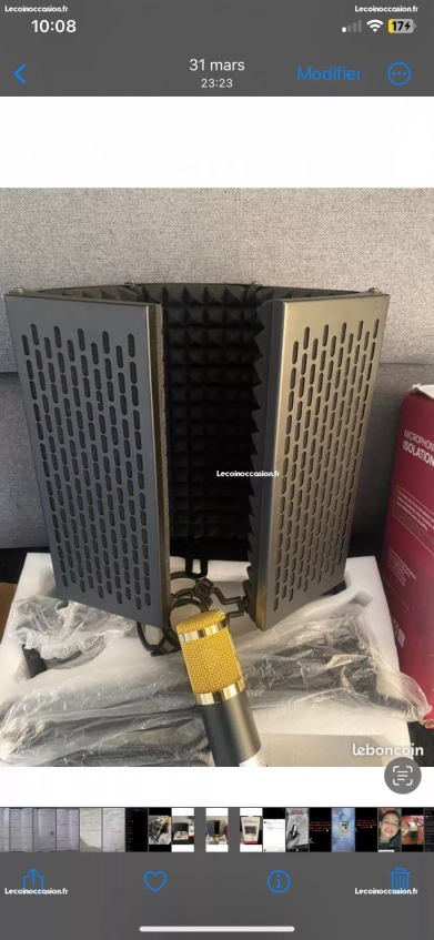 kit micro microphone isolation